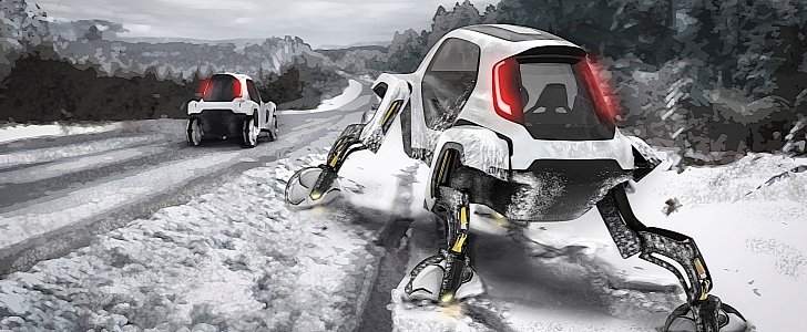 Imagine Hyundai's Elevate chasing you on the highway