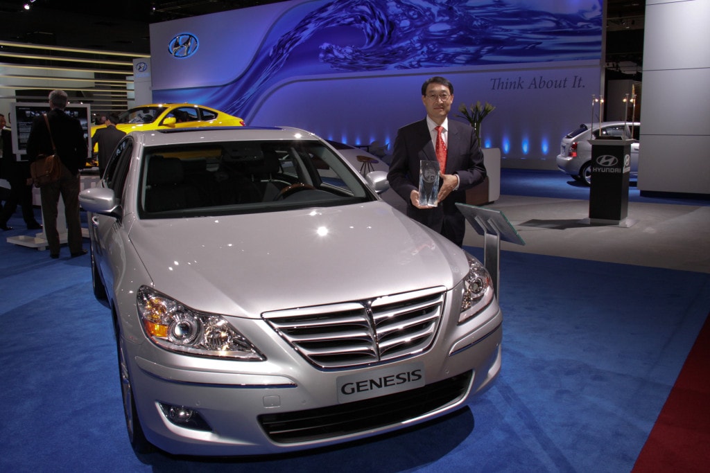 The Hyundai Genesis, the award winner