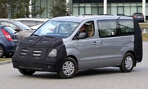 Hyundai H-1 Facelift Spied in Germany
