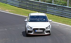 Hyundai i30 N-Line Spied Doing Nurburgring Testing
