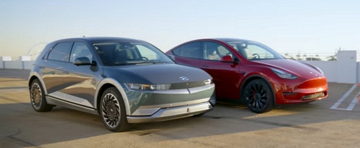 Edmunds tests the Hyundai Ioniq 5 and the Tesla Model Y: the Korean car wins