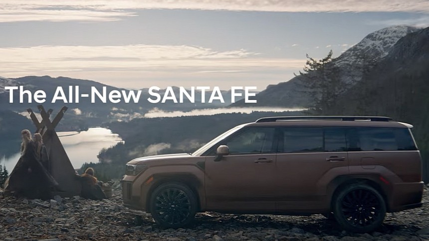 2024 Hyundai Santa Fe in the "Viking" video ad