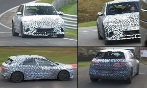 Hyundai Spied Testing Multiple Ioniq 5 N Prototypes at the Nurburgring