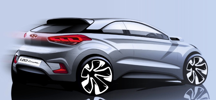 Hyundai i20 coupe sketch