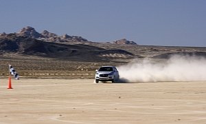 Hyundai Tucson Fuel Cell Sets World Speed Record, Achieving 94 MPH