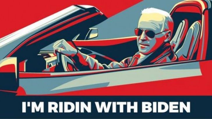 I'm Ridin With Biden sticker bumper