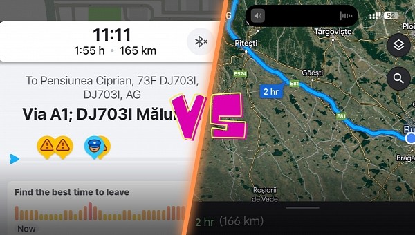 Waze vs. Google Maps on iPhone