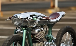 Icarus Enfield Bullet 500 From Kromworks Is a Spare and Startling Custom Motorcycle