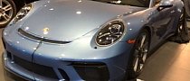 Ice Blue Metallic 2018 Porsche 911 GT3 Looks Frozen in Time
