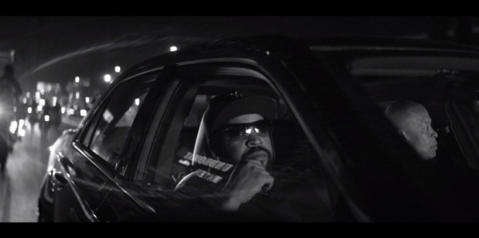 Ice Cube and Dr. Dre Introduce Straight Outta Compton’ Bio While Rolling in a Chrysler 300