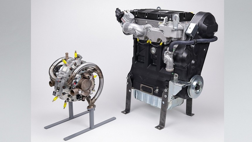 This is how the LiquidPiston X-Engine compares to a diesel engine with the same output