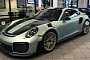 Ice Green Metallic Porsche 911 GT2 RS with Matching Interior Bits Shows Top Spec
