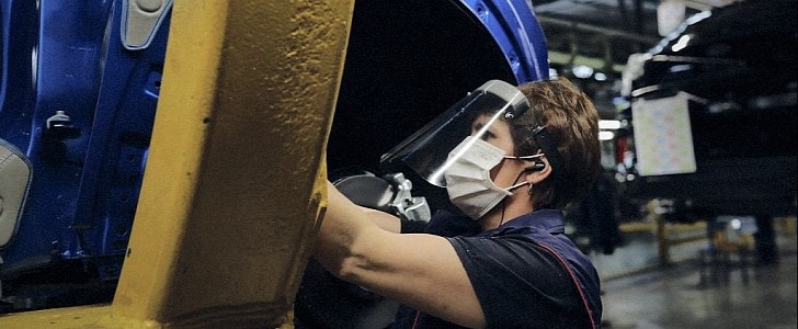 Ford Worker in a Plant