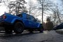 ICE Jeep Gladiator Embarrasses Itself on an Icy Incline in Front of a Tesla Model Y
