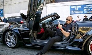 Ice-T Shows his Mercedes SL 65 AMG at CF CHarities Supercar Show 2014
