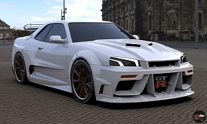 Iconic R34 Nissan Skyline GT-R Comes Back to Life for MY2024, Albeit Only Digitally