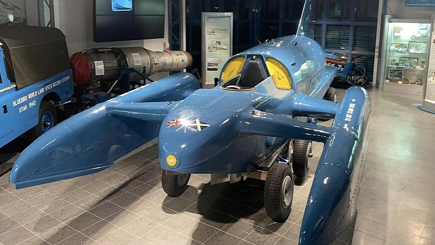 The Bluebird K7 went down in 1967, was retrieved in 2001, and is now back in Coniston