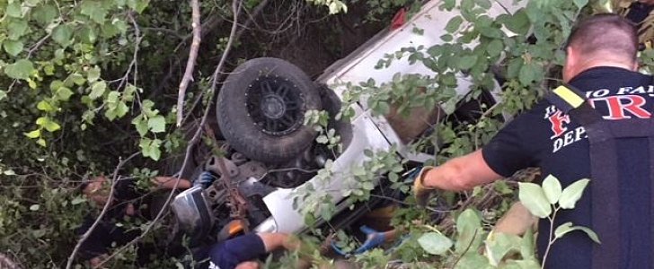 Young driver survives 2 days pinned under his truck