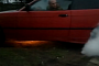 Idiot Destroys BMW E36 Coupe Doing Burnout