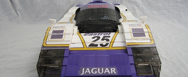 LEGO Jaguar XJR-9 scale model 