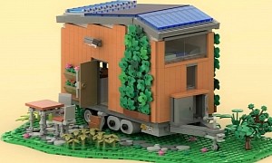 If You Like Tiny Homes on Wheels, You Will Love This Lego Off-Grid Tiny House