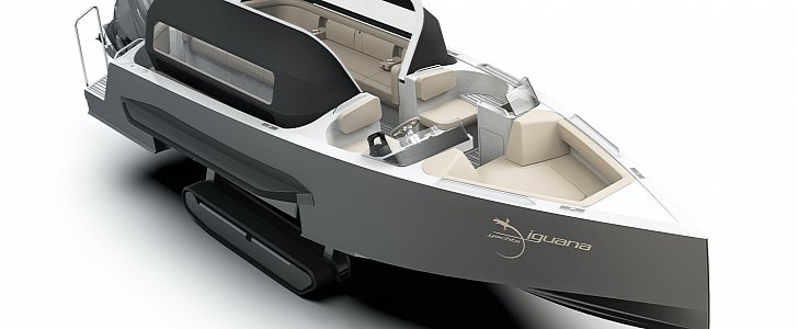 Iguana Yachts introduces the Day Limo, the superyacht tender that can crawl on land