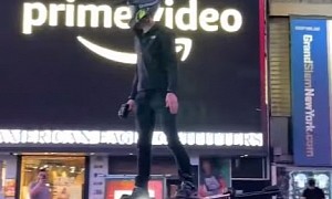 (Illegally) Flying Your Homemade Hoverboard in Times Square Is One Way to Do PR