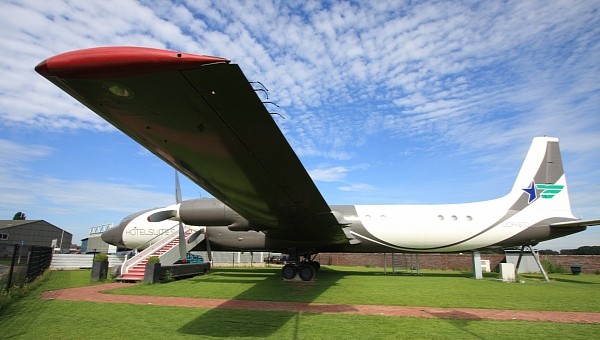 The Vliegtuigsuite is a romantic hotel in The Netherlands, built inside an Ilyushing 18 airliner