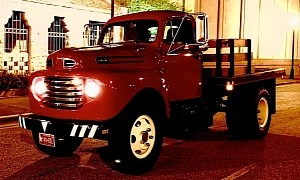 Imagine Driving Home for Christmas in This 1949 Ford Truck