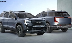 Imagined 2025 GMC Acadia Adopts the Sierra EV's Styling but Keeps ICE Credentials