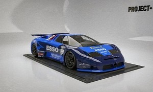 Imagined Bugatti EB 110+ Gets LM Version Up to Snuff, Packs Chiron W16 Engine