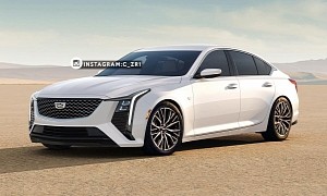 Imagined Cadillac CT5 Gets a Subtle Refresh To Cope With E-Class and 5 Series Threats
