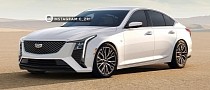 Imagined Cadillac CT5 Gets a Subtle Refresh To Cope With E-Class and 5 Series Threats