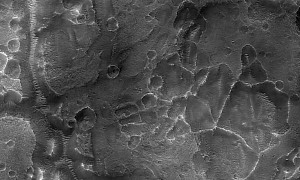 Impact Craters Bundle Together on Mars, Impossible to Count