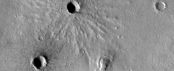 Deuteronilus Mensae impact craters