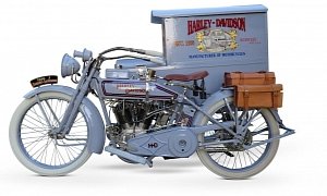 Impeccable 1916 Harley-Davidson Model J With Package Truck Is Up for Grabs