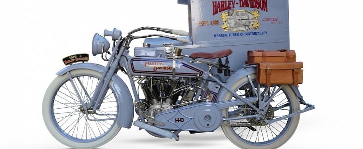 Impeccable 1916 Harley Davidson Model J With Package Truck Is Up For Grabs Autoevolution
