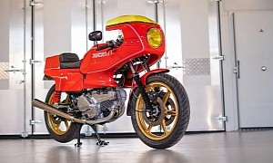 Impeccable 1981 Ducati Pantah Restomod Bike Looks Fantastic Dressed in Red