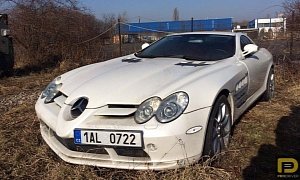 Impounded Mercedes-Benz SLR McLaren Is Rotting Away in a Czech Parking Lot