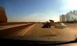 Improper Overtaking Maneuver Causes Huge Crash on Russian Highway