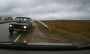 Improper Overtaking Maneuver Ends In Extremely Close Near-Miss