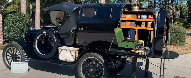 In 1916, $100 Got You a "Ford" Telescoping Apartment, the World's First Slideout Camper