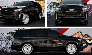 In Blackwing It Trusts: Cadillac Escalade-V Spruced Up With Rolls-Royce-Like Wheels