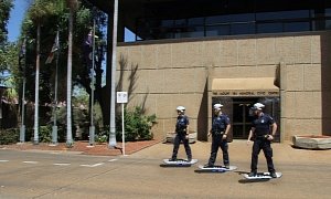 In Mount Isa, Australian Police Officers Rode Hoverboards Today