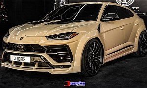 In Philippines, a Desert Beige x CF Lambo Urus Is the Right Kind of Showstopper