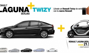 In Spain, Renault is Giving Away a Free Twizy When Buying Laguna or Espace!