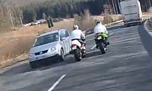 Inches Away from Head-On Collision at 300 KMH