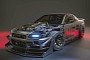 Incomplete R34 Nissan Skyline GT-R Is a Fascinating Digital JDM Sight to Behold