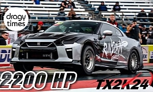 Incredible 2,400-HP Nissan GT-R R35 Finishes the 1/4-Mile in Under 7.5 Seconds