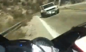Incredible Brush with Death for Speeding Rider